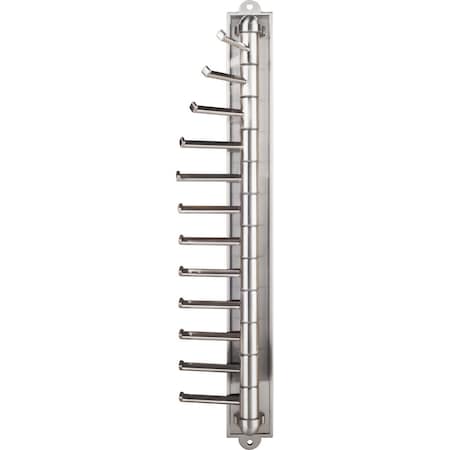 Hardware Resources Satin Nickel 12-Hook Cascading Tie Organizer 357T-SN